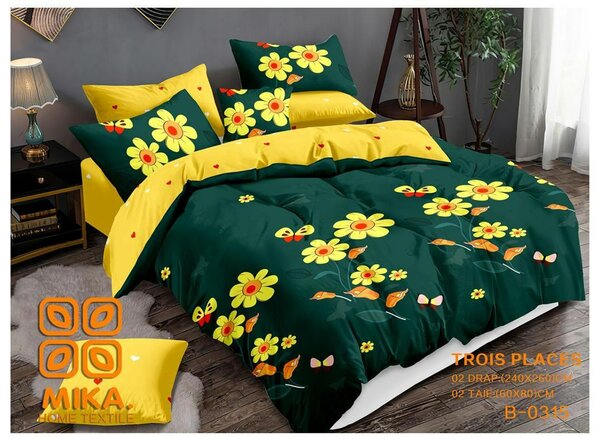 Housse de couette, drap et taies