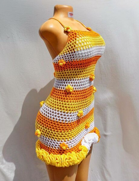 Robe crochetée petite taille