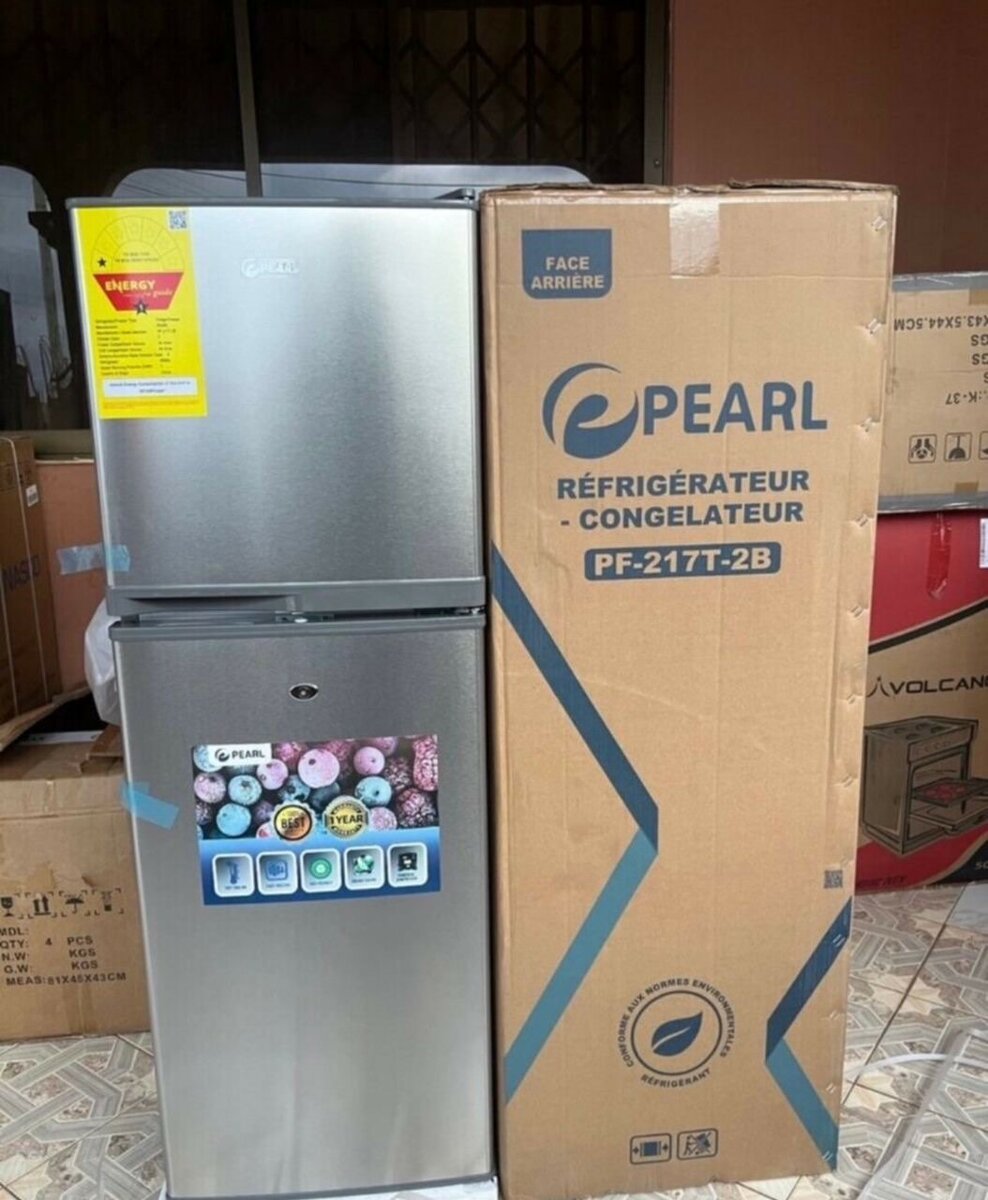 Pearl double door fridge