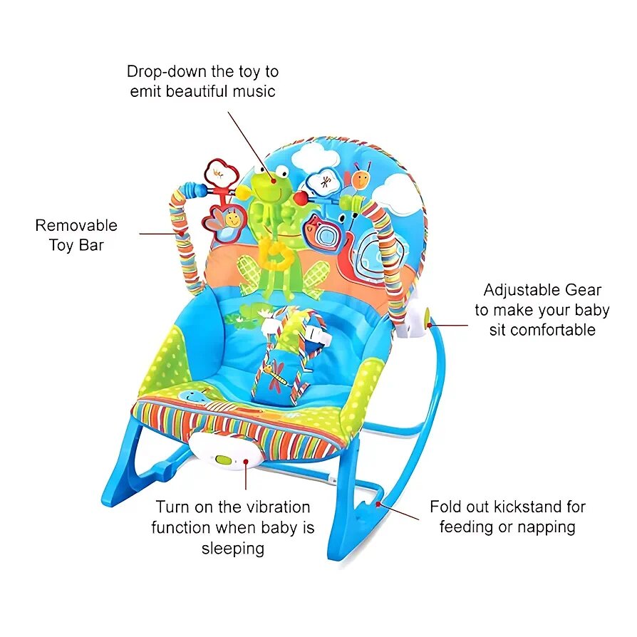 Transat Bébé Vibrant Musical
