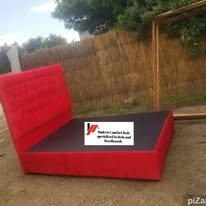 custom made bed with a high base