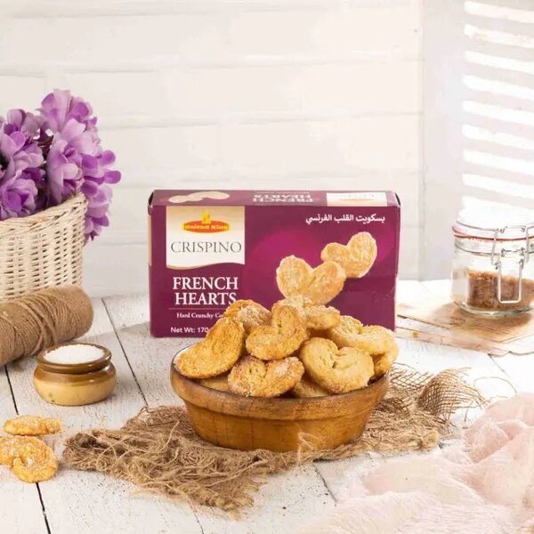 UNITED KING FRENCH HEART COOKIES 180gm