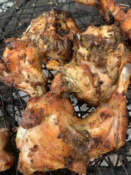 Poulet braisé savoureux BBQ