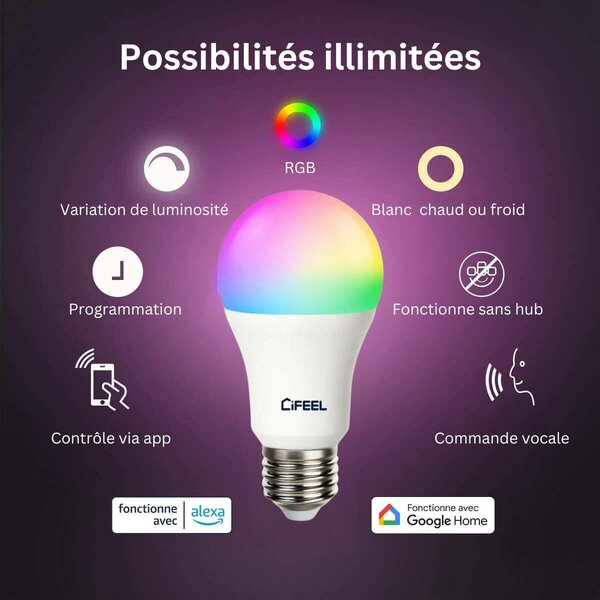 Ampoule LED Connectée RGB