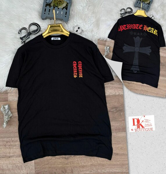 T-shirt en coton noir