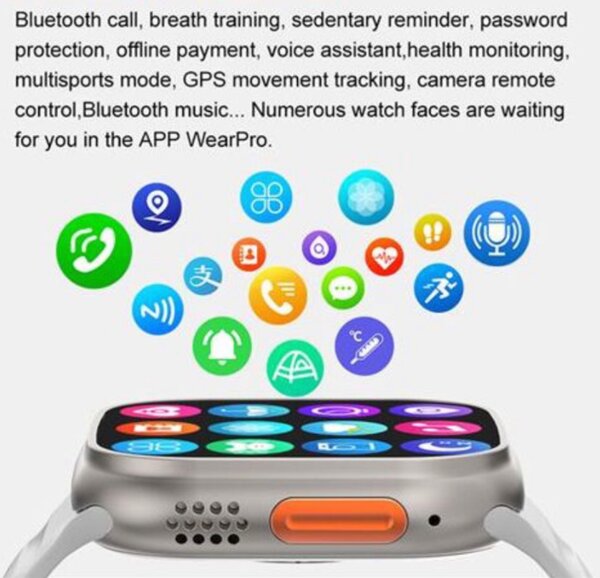 T800 Ultra Smart Watch Black