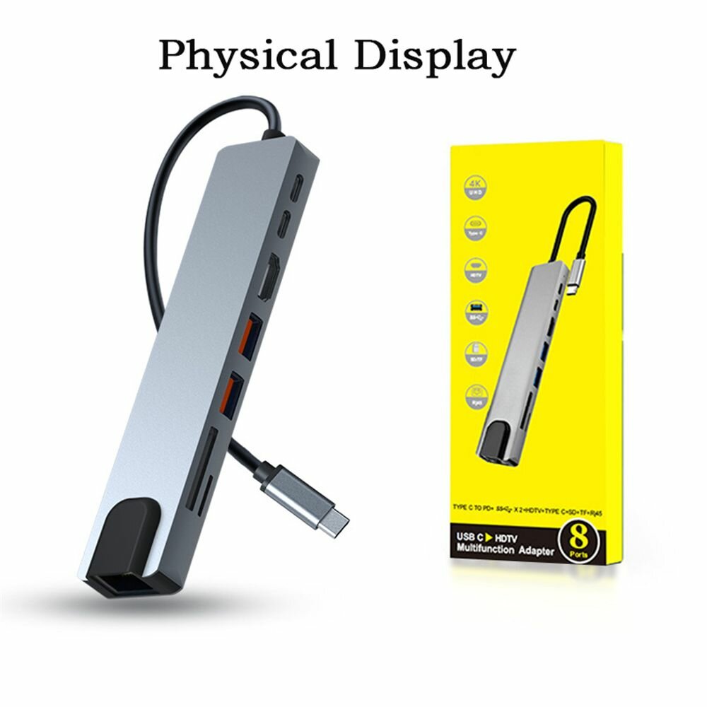 8 in 1 USB C Hub typ C 3.1