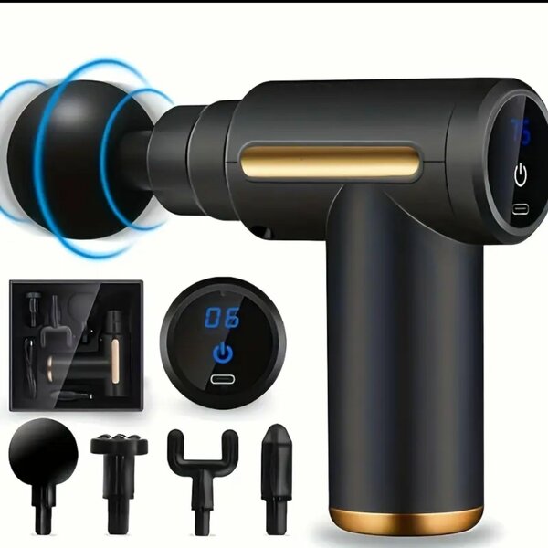 Pistolet de Massage Portable avec Batterie Rechargeable USB