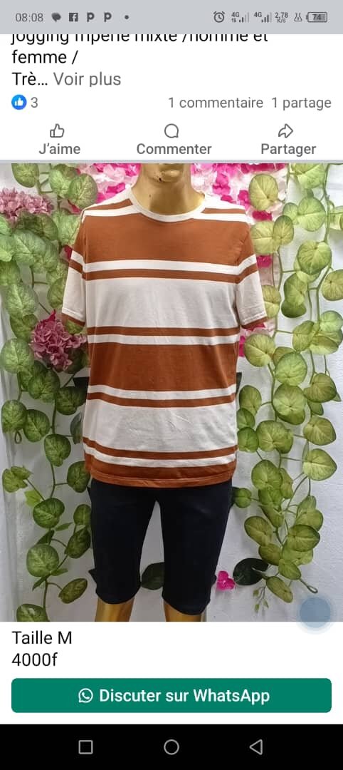 T-shirts décontractés pour hommes