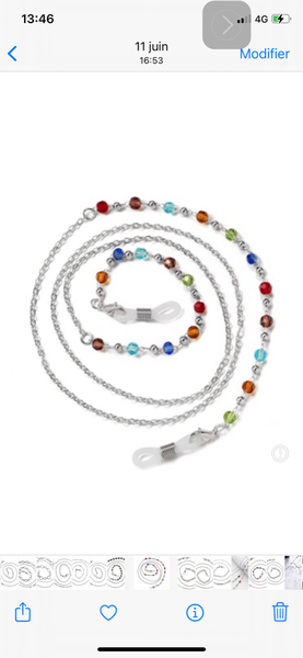 Chaîne à lunettes élégante