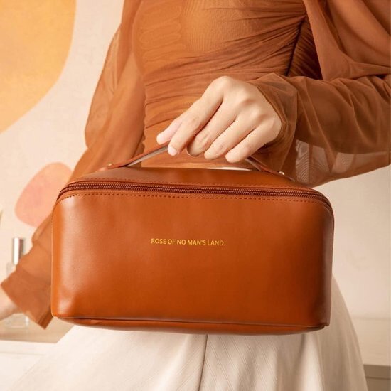 Trousse de voyage en cuir élégante