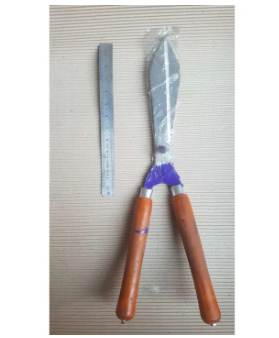 Professional Pruning Scissors Hedge Shears Clippers with Long Wooden Handle for Garden Shears Shimming Shaping