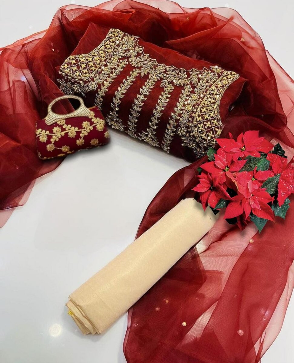 Most demanding  organza 4 pc collection