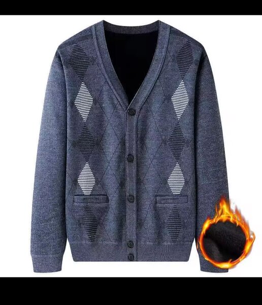 Cardigan en laine chaude homme