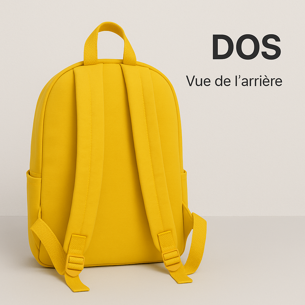 Sac à Dos Jaune Unisexe