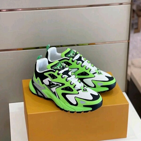 Chaussures de sport vertes homme