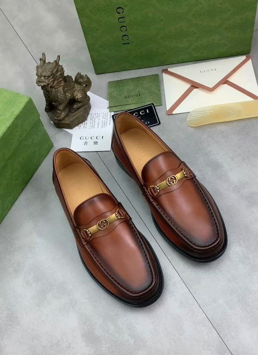 Gucci super quality leather shoes