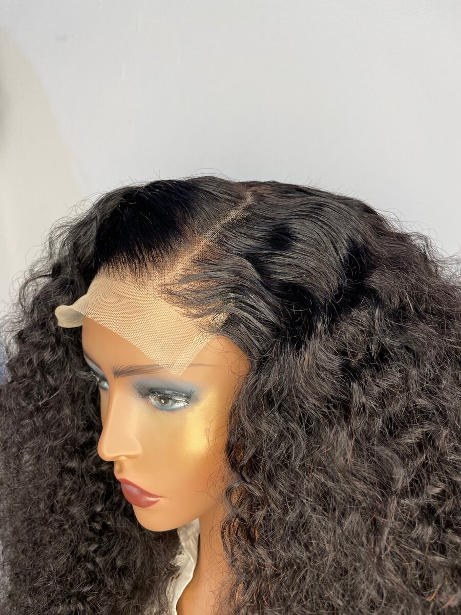 Mongolian Natural Curl 5x5 Closure Wig