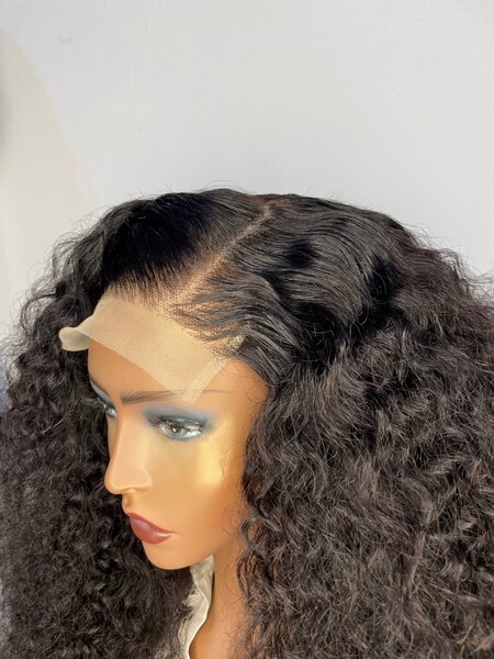 Mongolian Natural Curl 5x5 Closure Wig