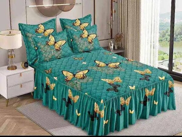 Bedroom set: quilted bedspread + pillowcases 2pcs+2pcs