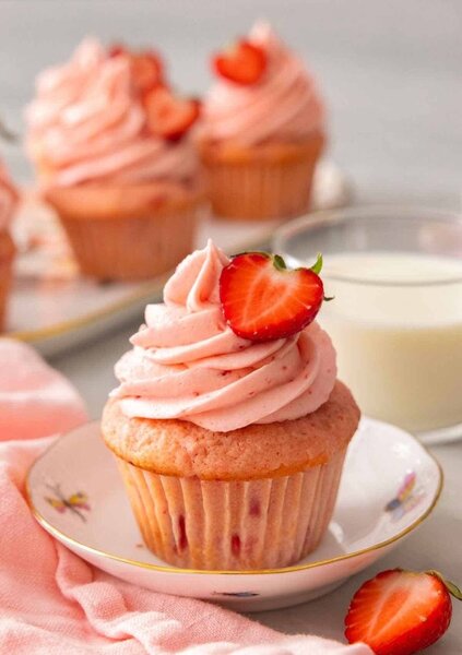 Cupcake fraise