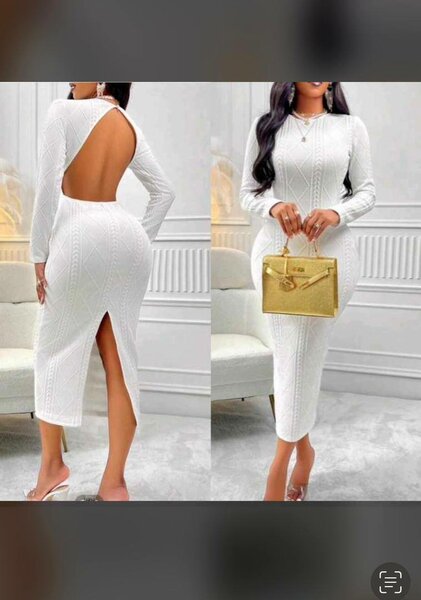 Ladies white dress available