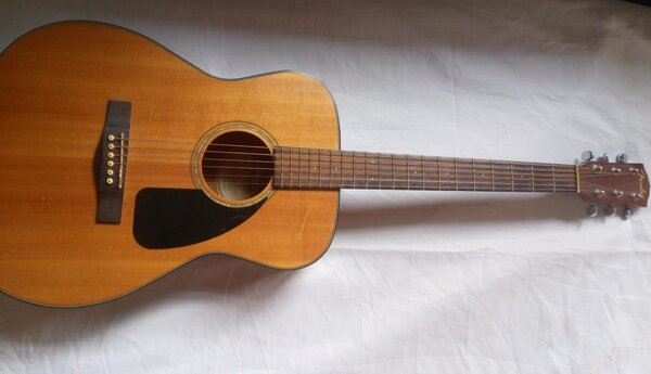 Guitare acoustique en bois