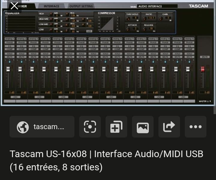 Tascam US-16X08