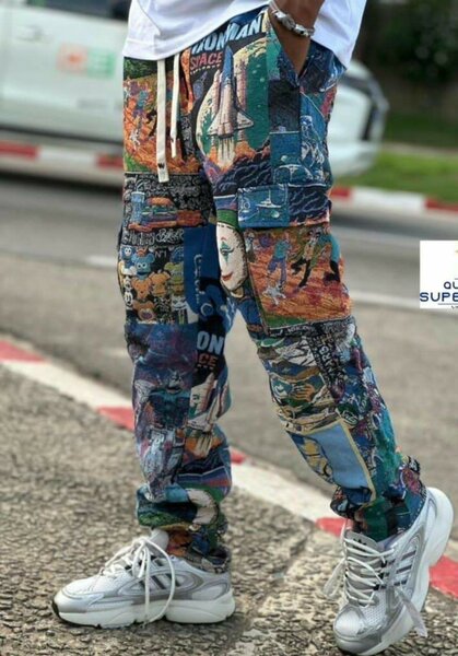 Pantalon street art coloré
