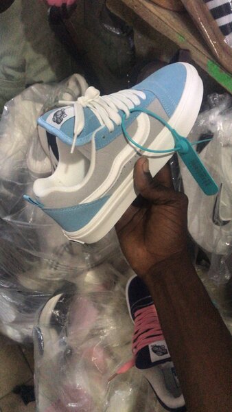 Baskets unisex en toile bleu