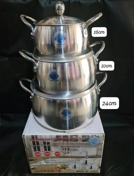 ALUMINIUM COOKWARE 3PCS