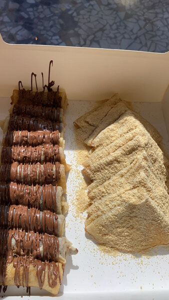 Crêpes chocolat et céréales