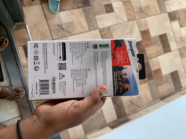 Energizer max power bank with LCD display