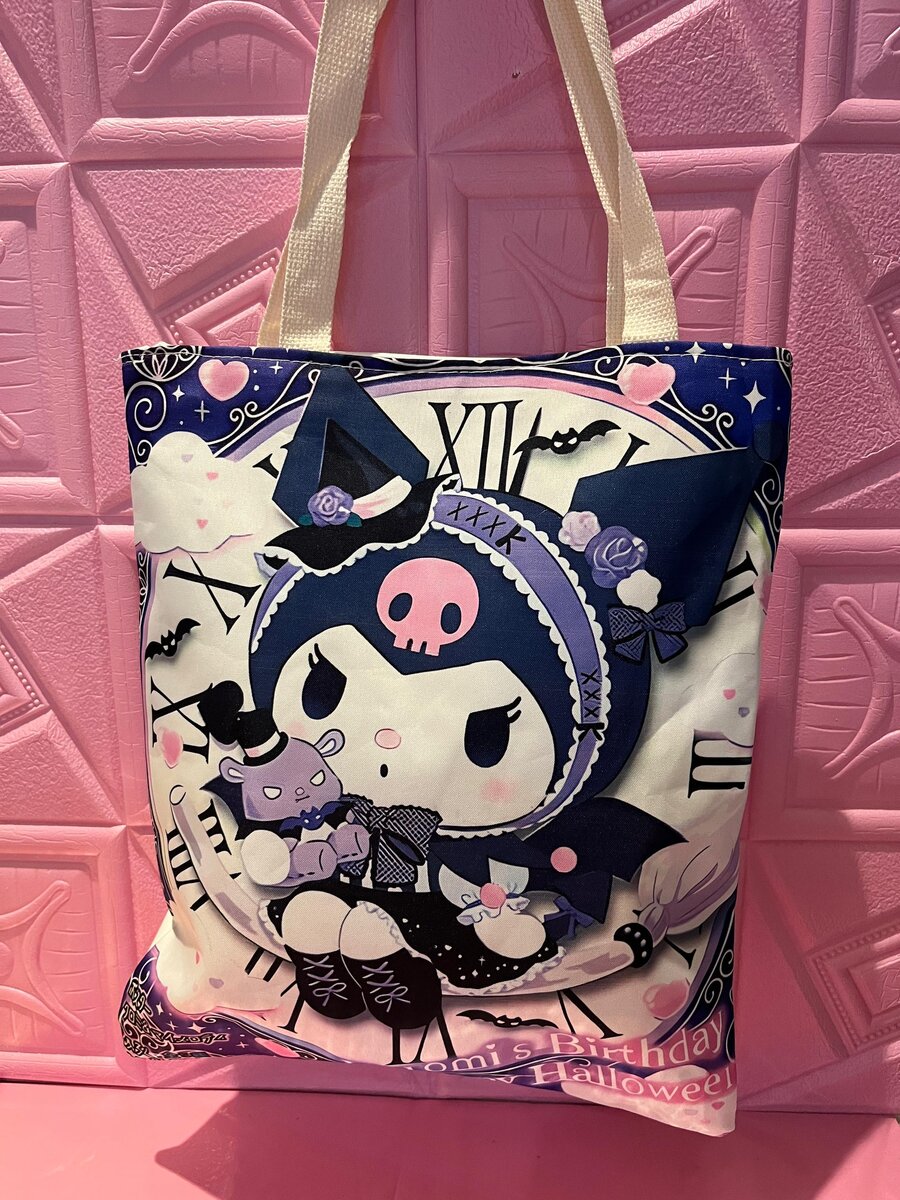 Sac fourre-tout Kuromi coloré