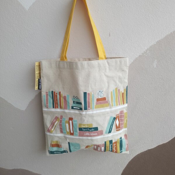 Tote Bag Bibliothèque Colorée