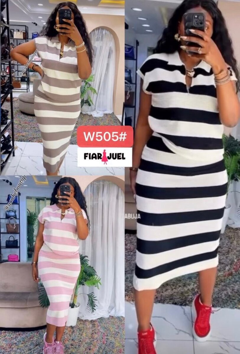 Robe rayée élégante