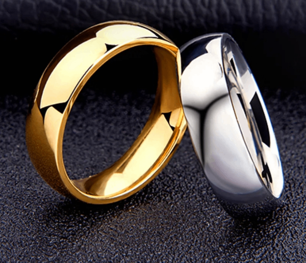 Bague Couple Classique Or et Argent