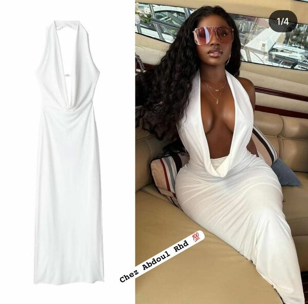 Robe decolté pour femme