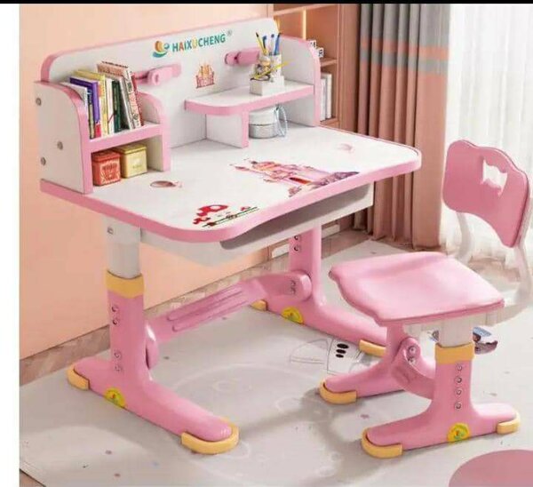 Table d'études en plastique relevable pour enfants