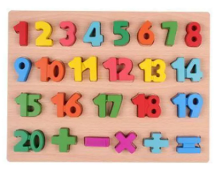Educational Wooden Plate toy for Kids Numbers
