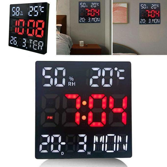 Horloge Murale LED Multifonction