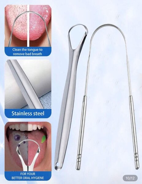 Gratte-Langue acier inoxydable