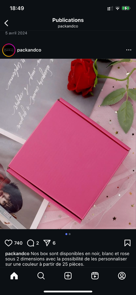 Boîte demballage 15*15+5cm