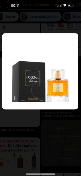 Cocktail Intense Parfum Oriental