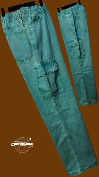 Pantalon cargo vert homme