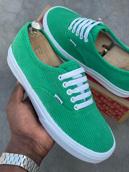 Vans Sneakers Vert Côtelé
