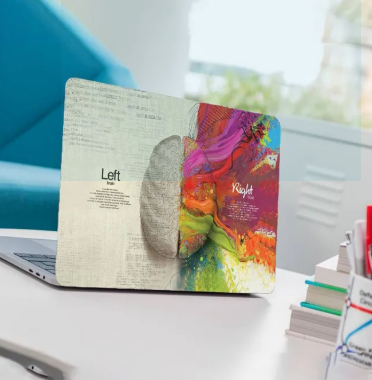 Art Brain Laptop Back Skin-Laptop Skin Vinyl Sticker Decal, 13 13.3 14.6 15 15.4 15.6 inch Laptop Skin Sticker Cover For All Laptops