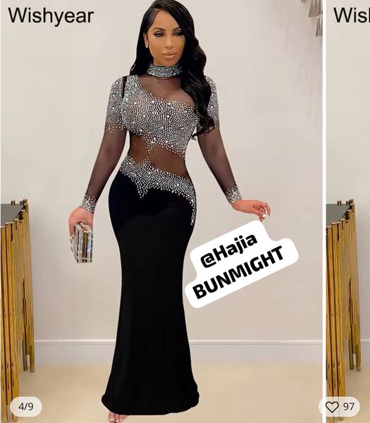 Robe de soirée glamour pailletée