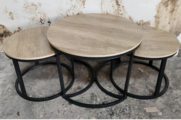 Tables basses de salon empilables