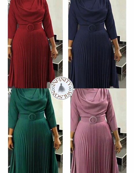 Robe plissée élégante